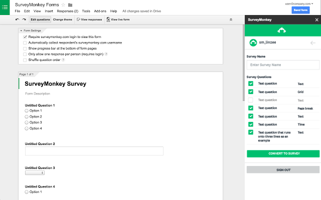 SurveyMonkey integratie Act! CRM